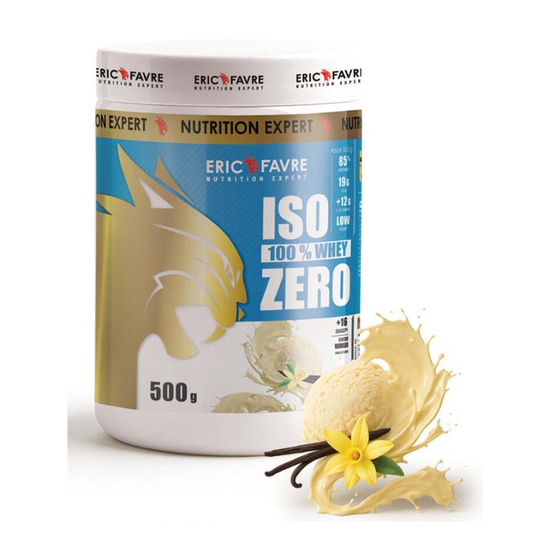 Iso Zero 100% Whey Protéine Eric Favre – Vanille – 500g – Isolat 85%