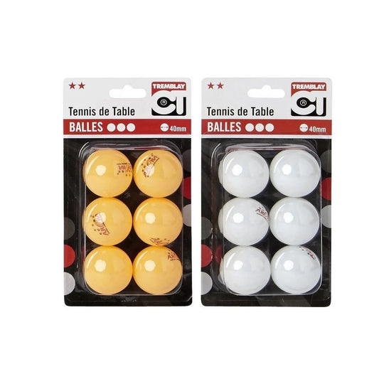 BALLES TENNIS DE TABLE X6 ORANGE