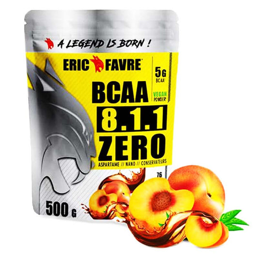 BCAA 8:1:1 Zero Eric Favre – Thé Pêche – 500g – Vegan