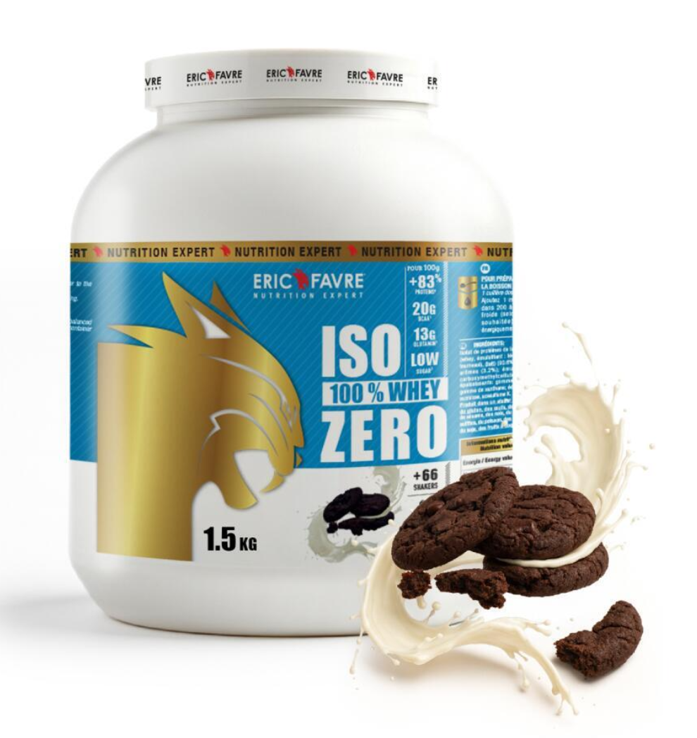 Iso Zero 100% Whey Protéine Eric Favre – Vanille – 1,5kg – Isolat 85%