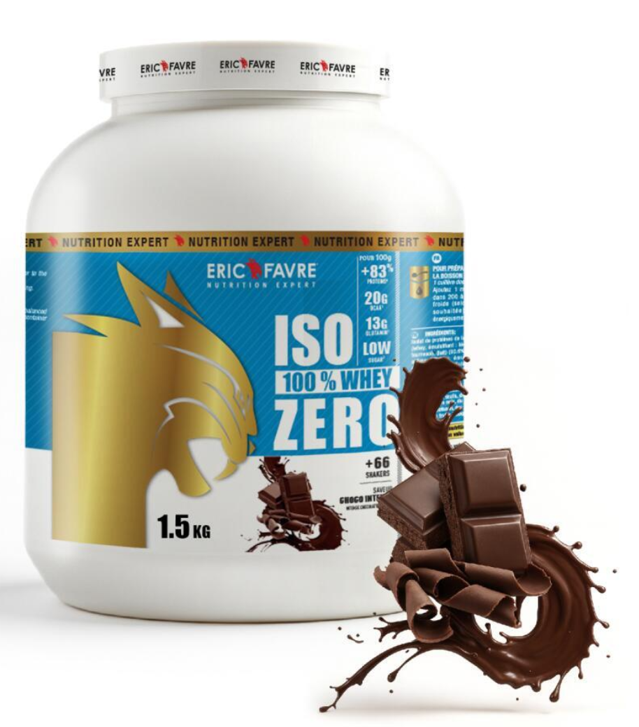 Iso Zero 100% Whey Protéine Eric Favre – Vanille – 1,5kg – Isolat 85%