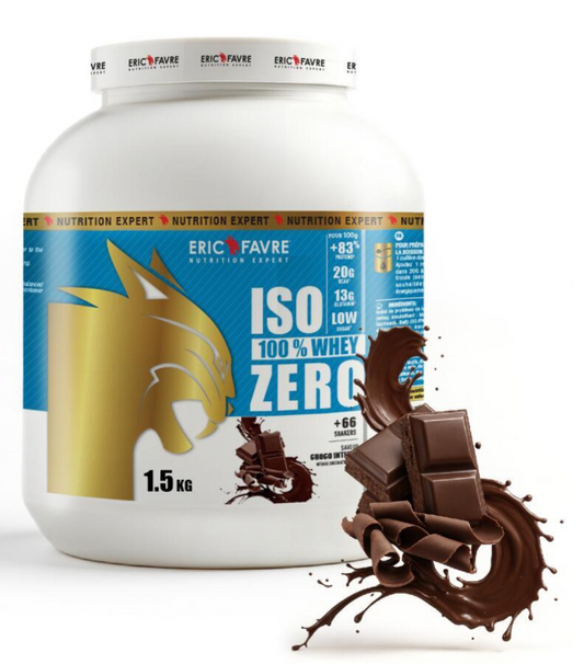 Iso Zero 100% Whey Protéine Eric Favre – Vanille – 1,5kg – Isolat 85%