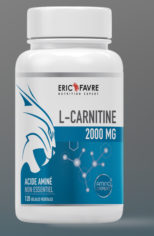 L-Carnitine 2000mg Eric Favre – 120 gélules végétales – Vegan