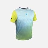 Maillot MC Dynamic M Raidlight – Trail & Running Homme – Bleu/Lime