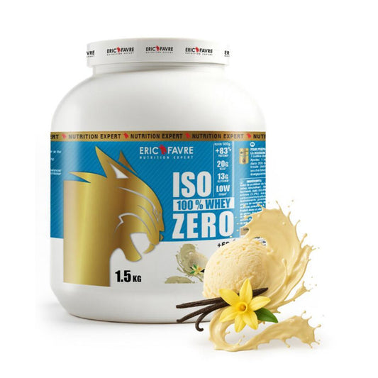 Iso Zero 100% Whey Protéine Eric Favre – Vanille – 1,5kg – Isolat 85%