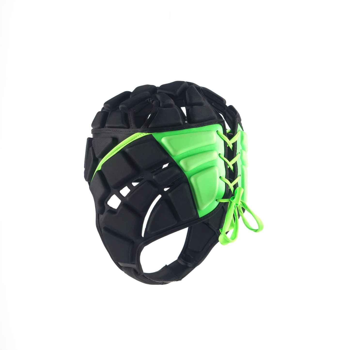 Casque Fusion 3-32 Gilbert – Protection Rugby – Noir/Vert