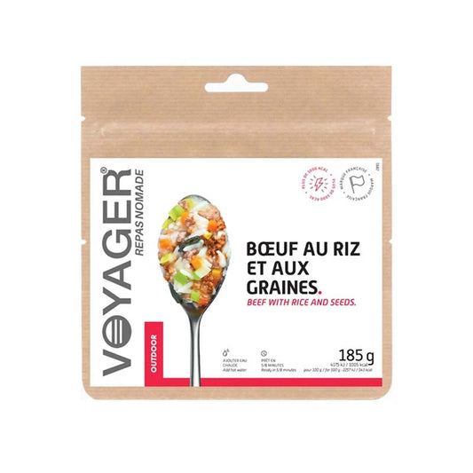 BOEUF AU RIZ AU GRAINES