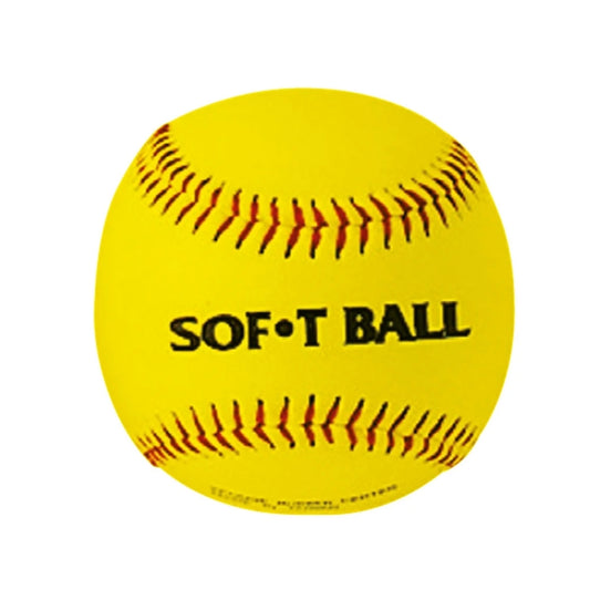 BALLE BASEBALL COEUR MOUSSE JAUNE