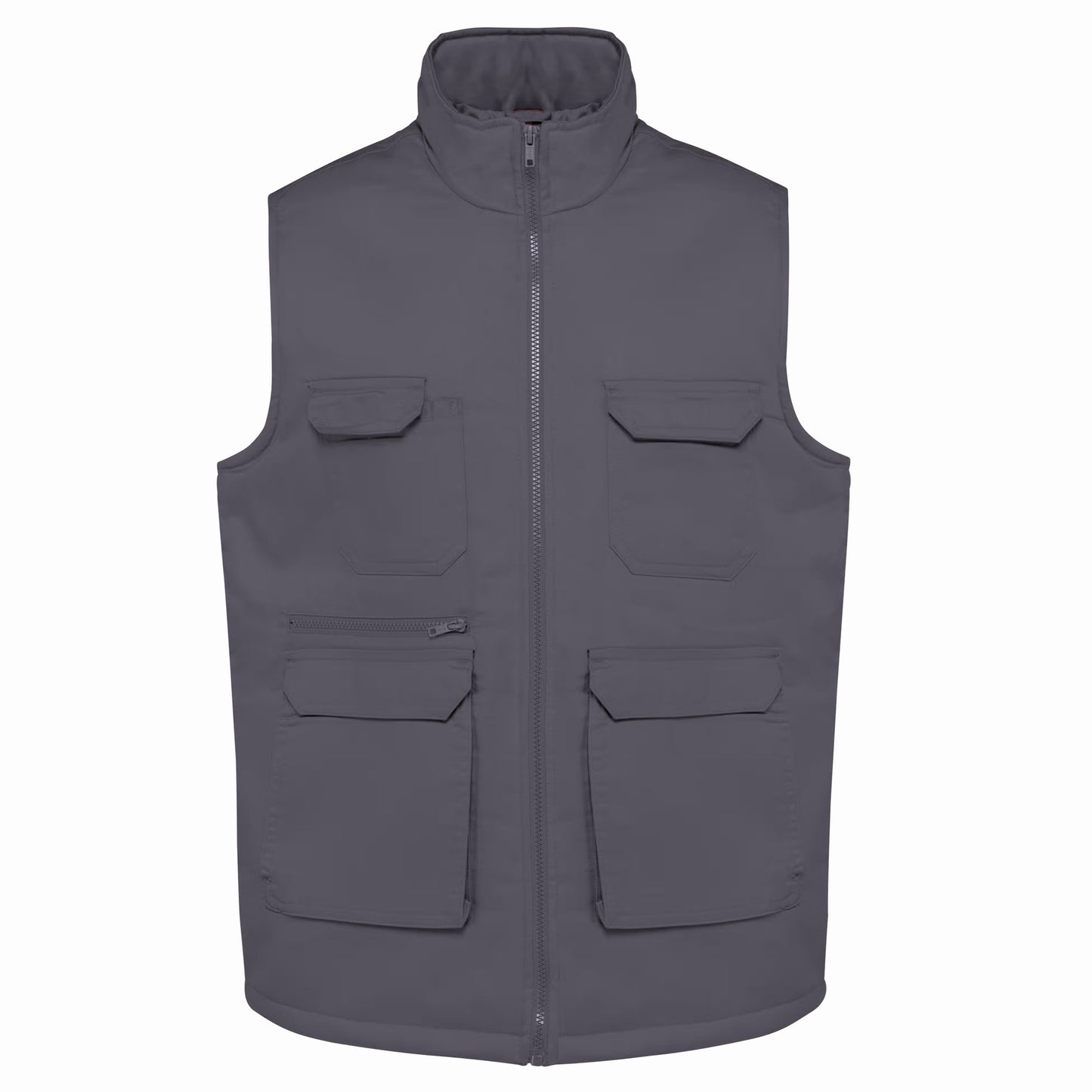 GILET POLYCOTON MULTIPOCHES GRIS