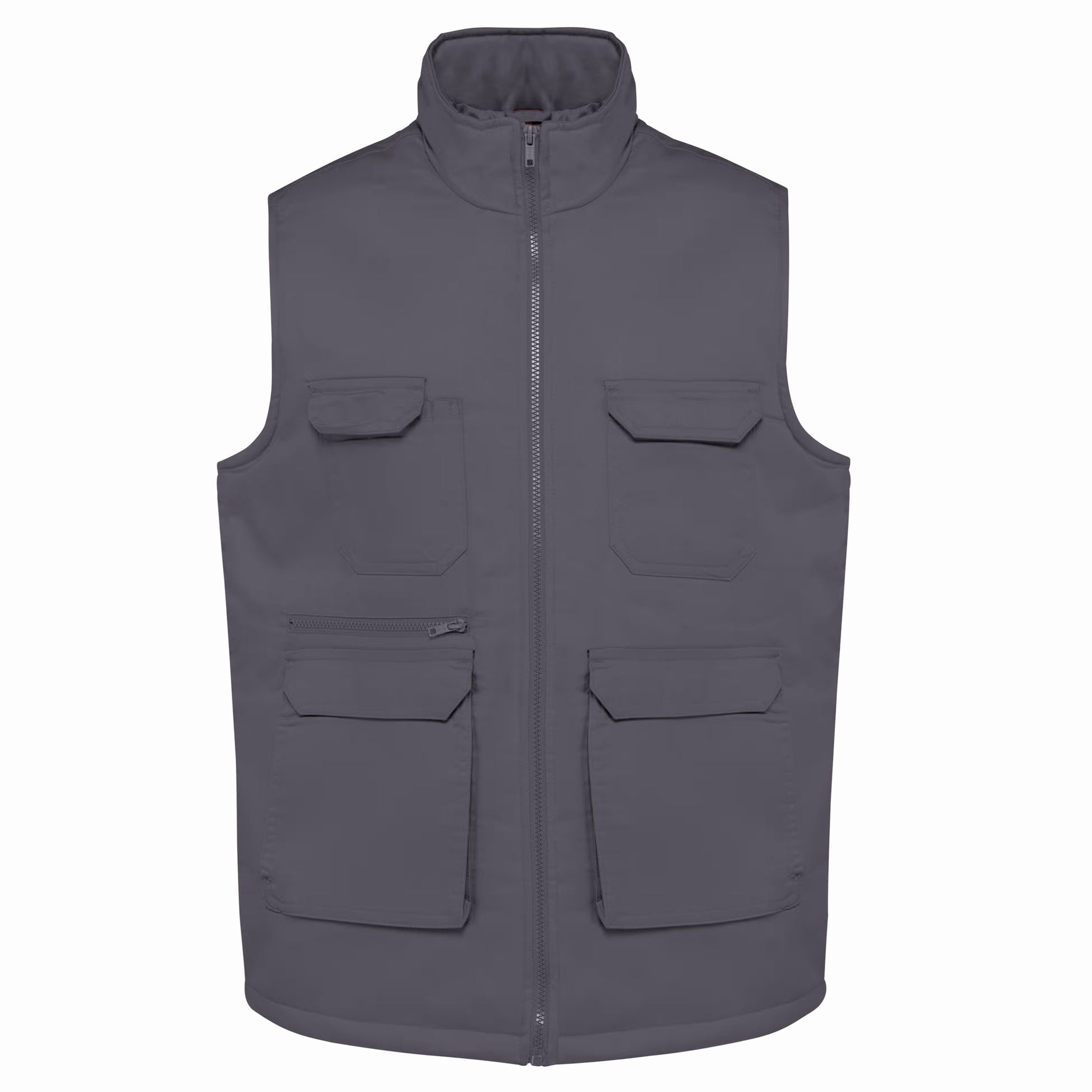 GILET POLYCOTON MULTIPOCHES GRIS